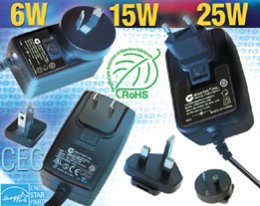 Interchangeable Blade Power Supplies ITE and Medical meet RoHS, Energy Star & California Energy Commission CEC Standards Interchangeable Blade Power Supplies ITE and Medical meet RoHS, Energy Star & California Energy Commission CEC Standards